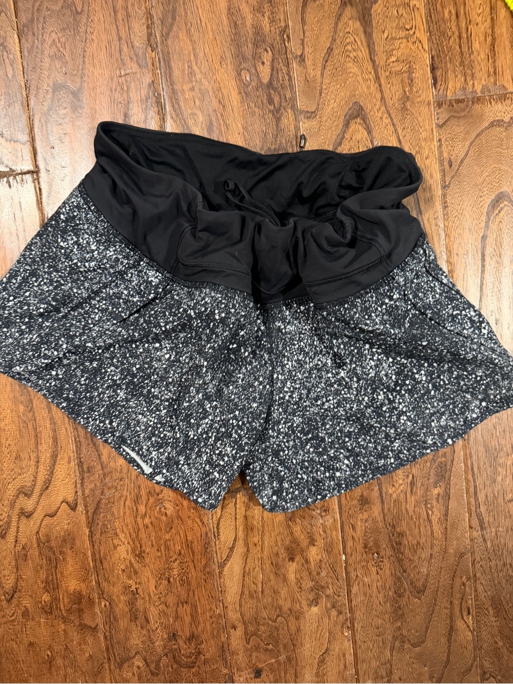 lululemon athletica Black and Gray Athletic Shorts